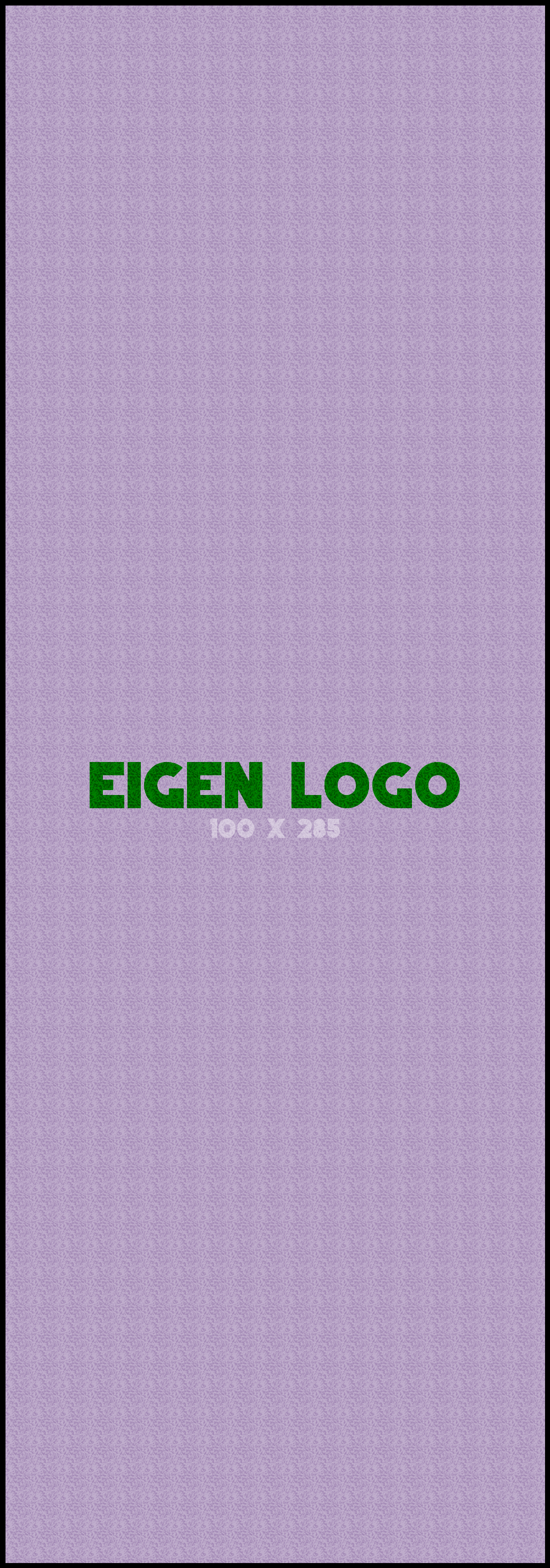Logomat/deurmat indoor<br>100 x 285 cm met rand