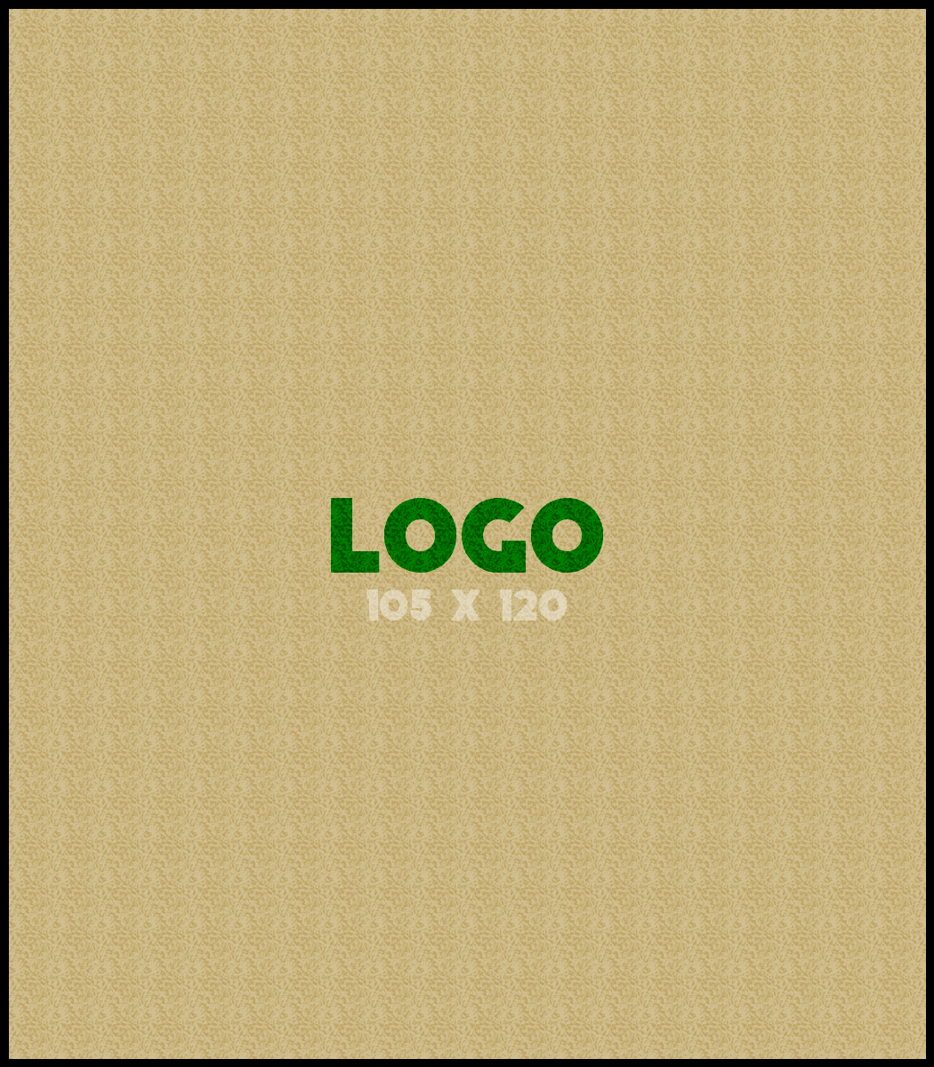 Logomat/deurmat indoor<br>105 x 120 cm met rand