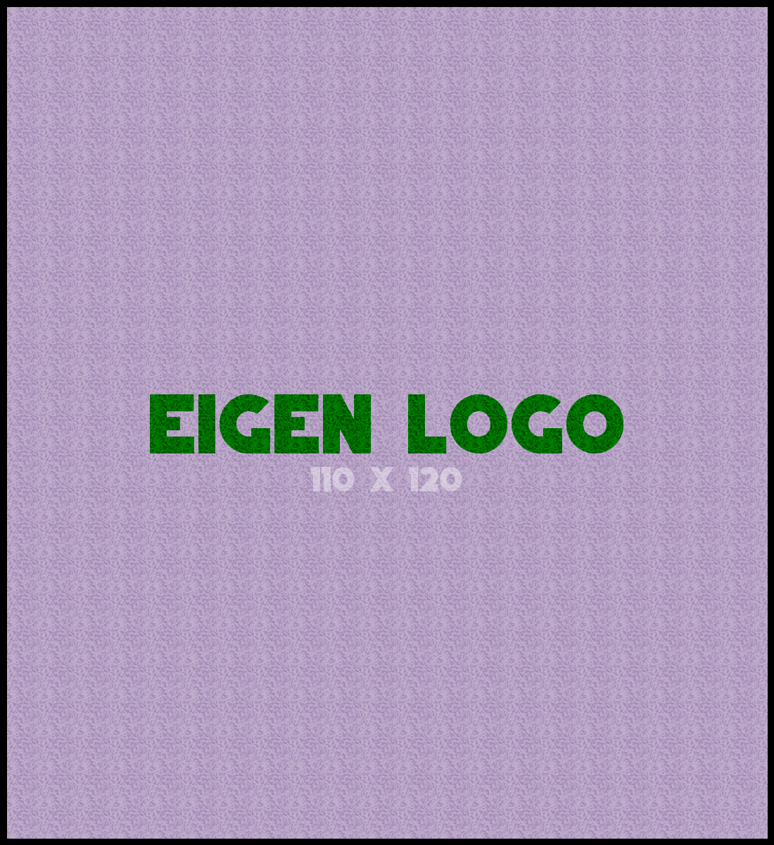 Logomat/deurmat indoor<br>110 x 120 cm met rand