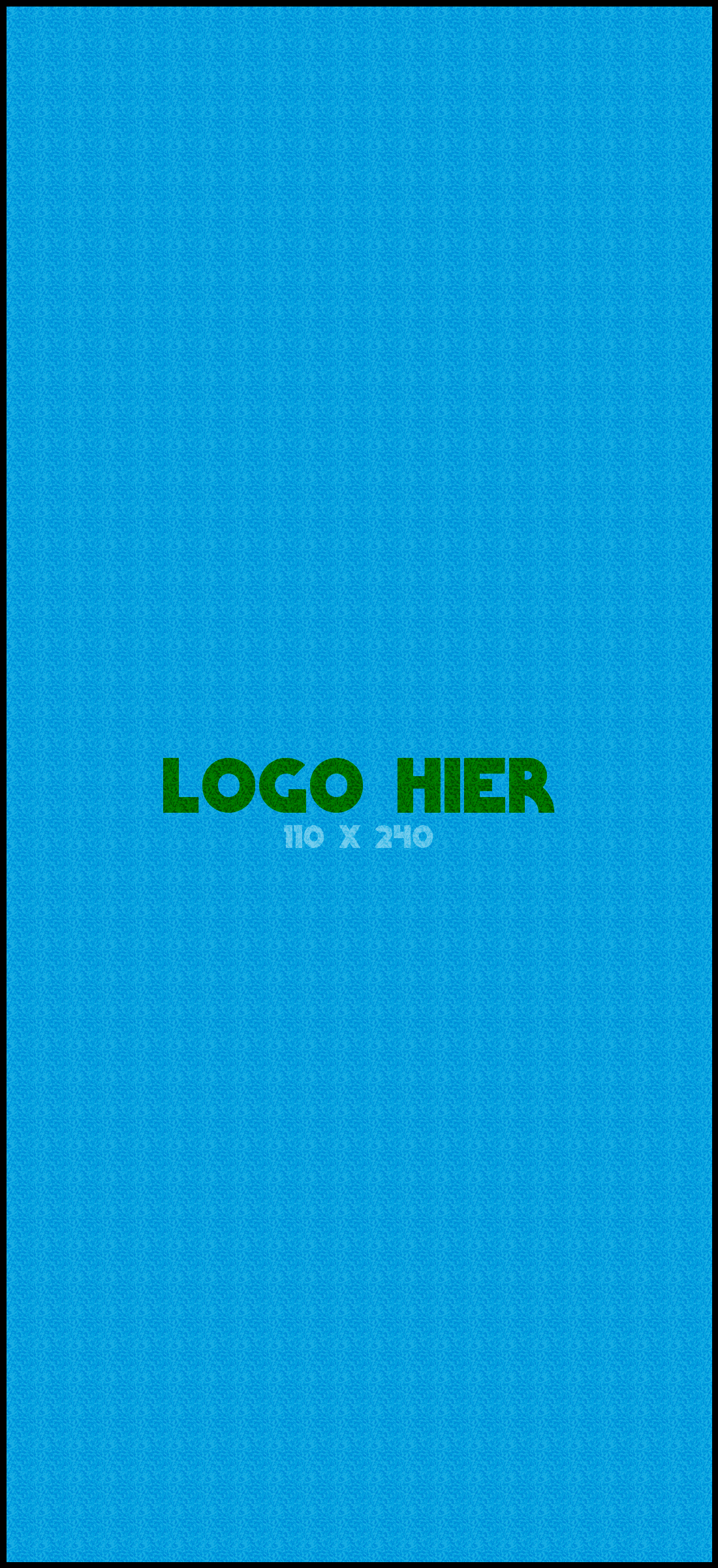Logomat/deurmat indoor<br>110 x 240 cm met rand