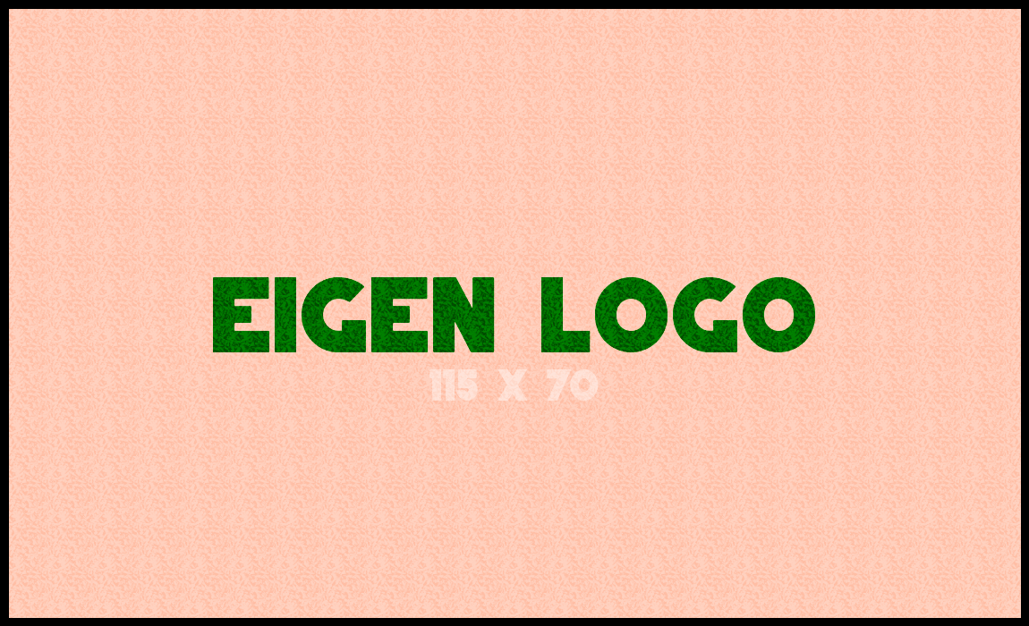 Logomat/deurmat indoor<br>115 x 70 cm met rand