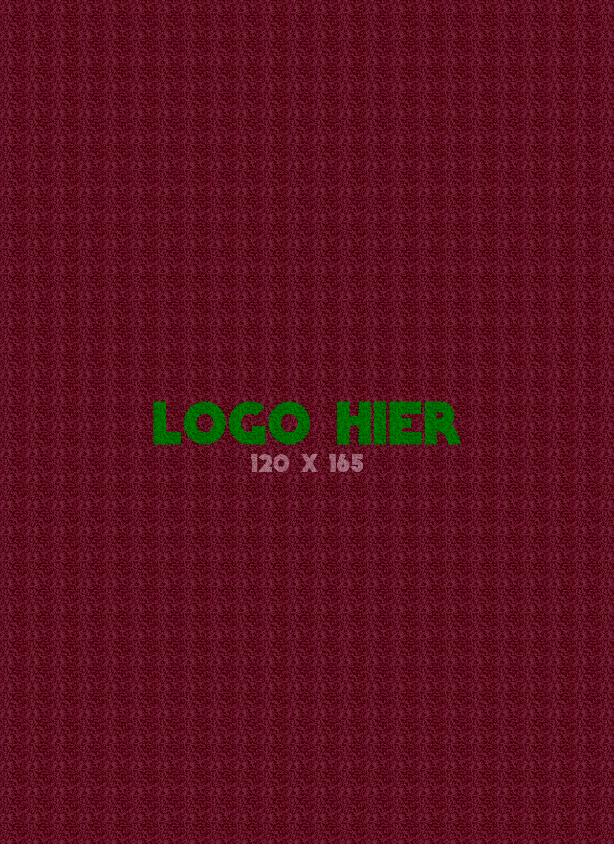 Logomat/deurmat indoor<br>120 x 165 cm zonder rand