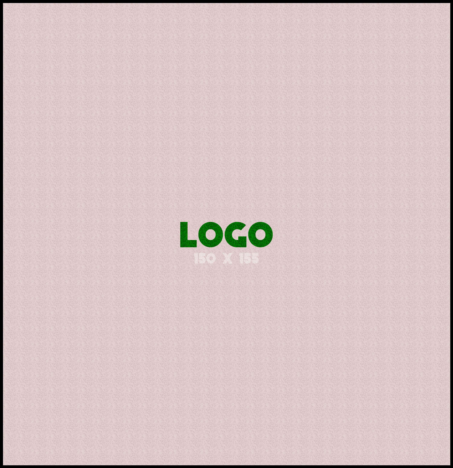 Logomat/deurmat indoor<br>150 x 155 cm met rand
