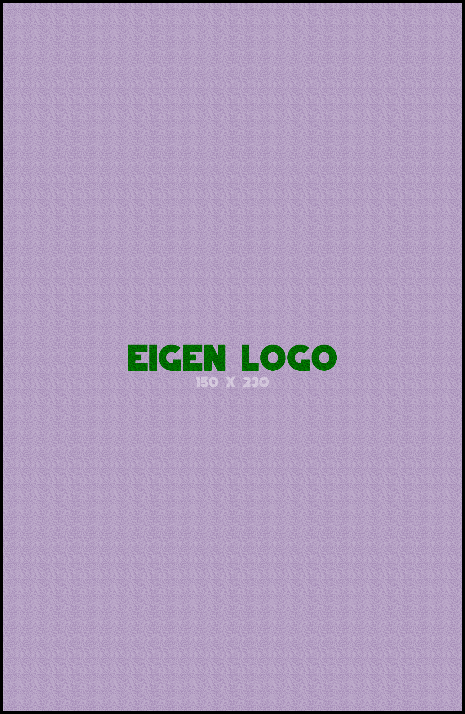 Logomat/deurmat indoor<br>150 x 230 cm met rand