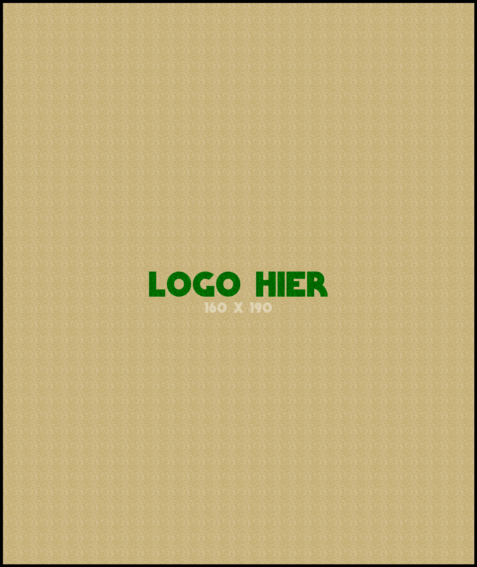 Logomat/deurmat indoor<br>160 x 190 cm met rand