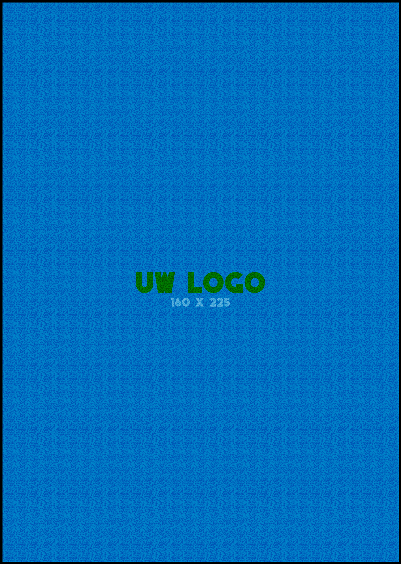 Logomat/deurmat indoor<br>160 x 225 cm met rand