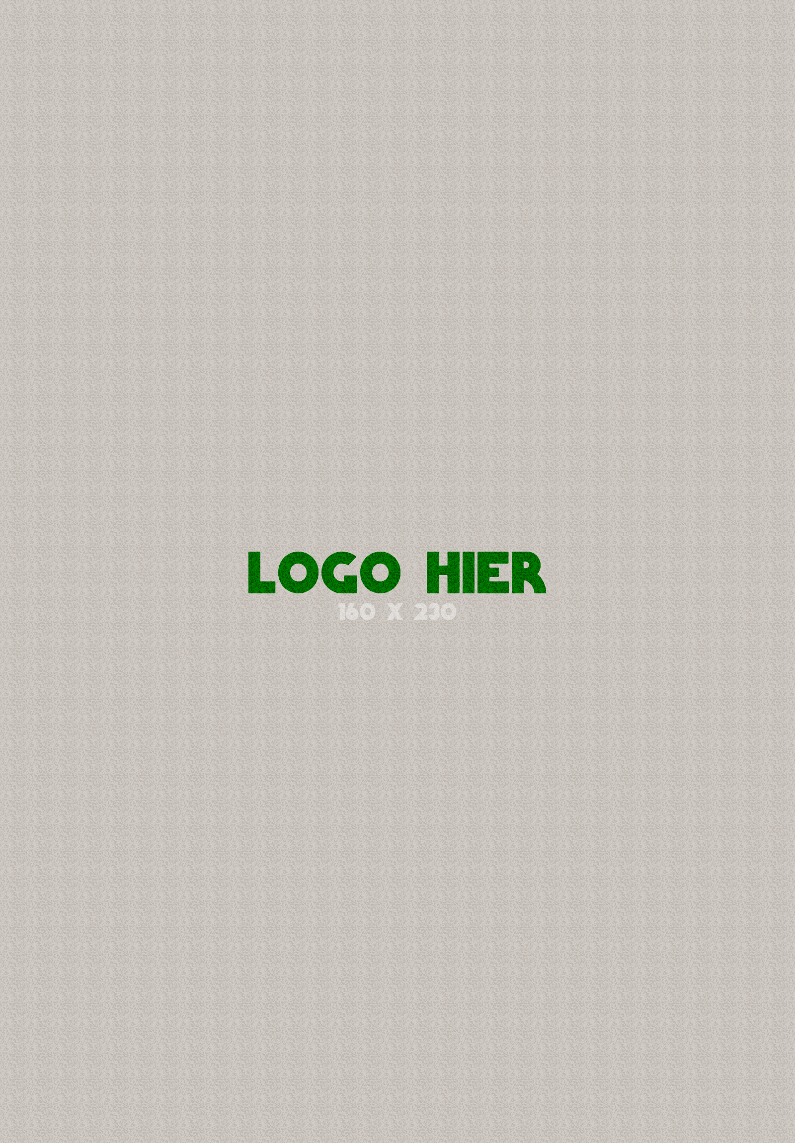 Logomat/deurmat indoor<br>160 x 230 cm zonder rand