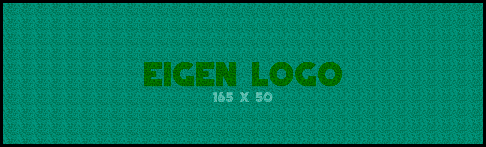 Logomat/deurmat indoor<br>165 x 50 cm met rand