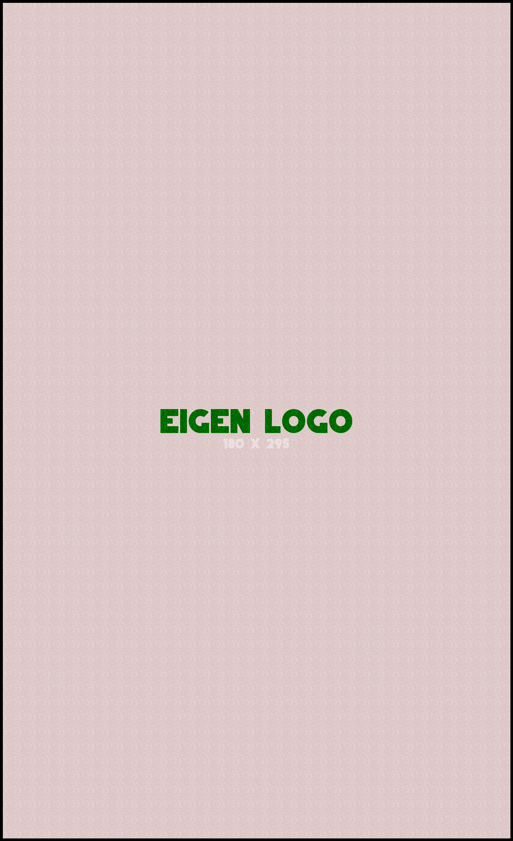 Logomat/deurmat indoor<br>180 x 295 cm met rand
