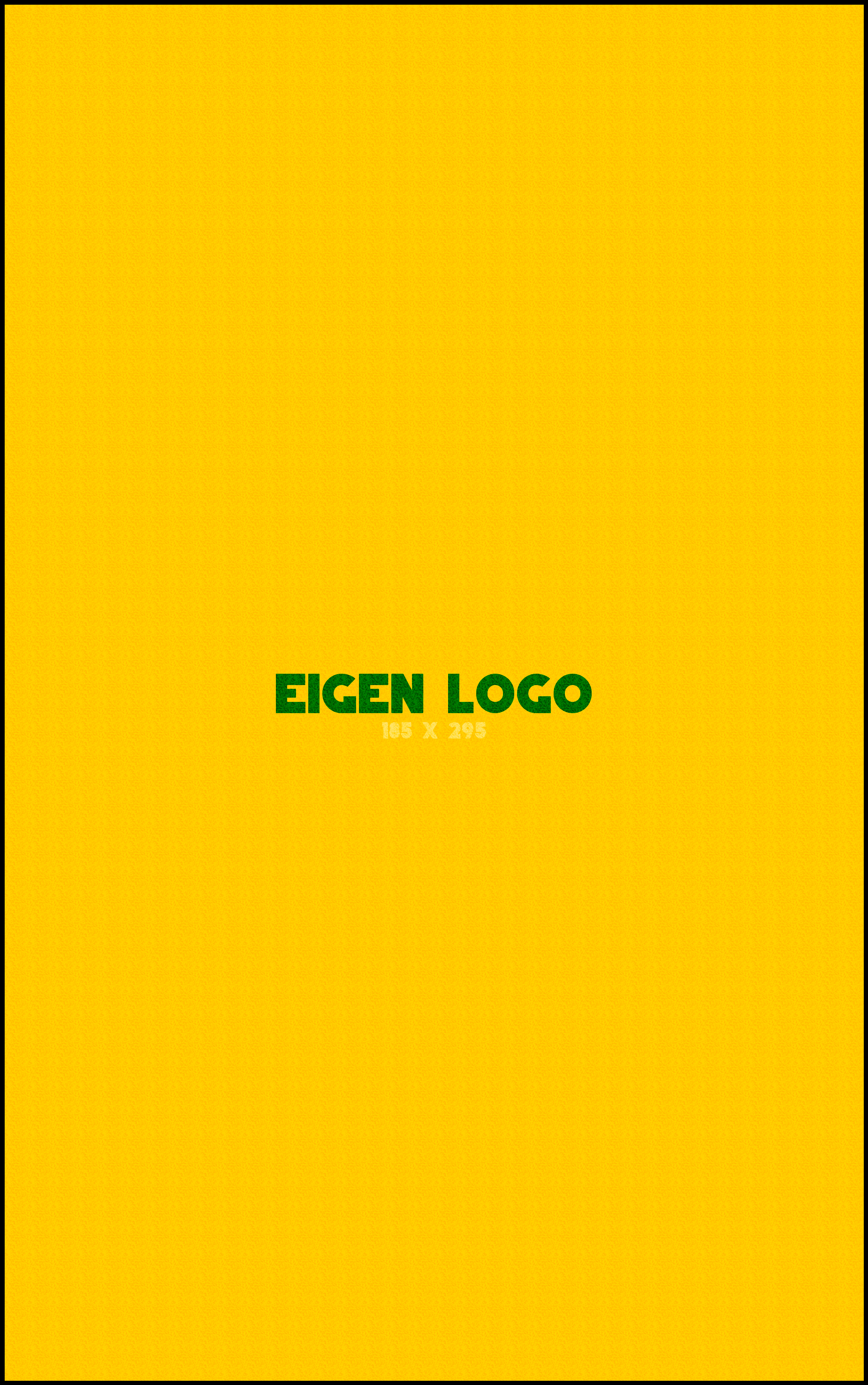 Logomat/deurmat indoor<br>185 x 295 cm met rand