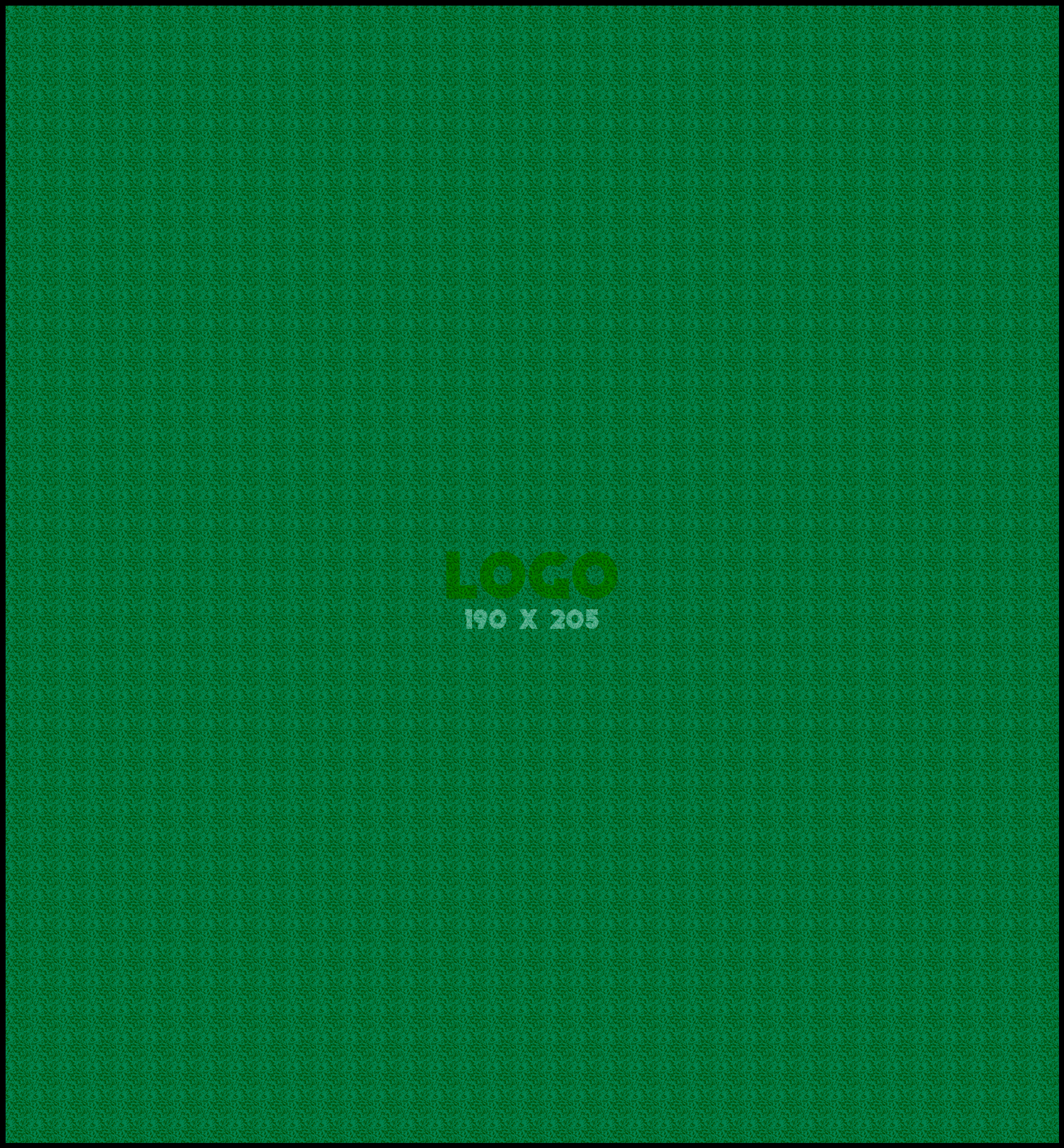 Logomat/deurmat indoor<br>190 x 205 cm met rand