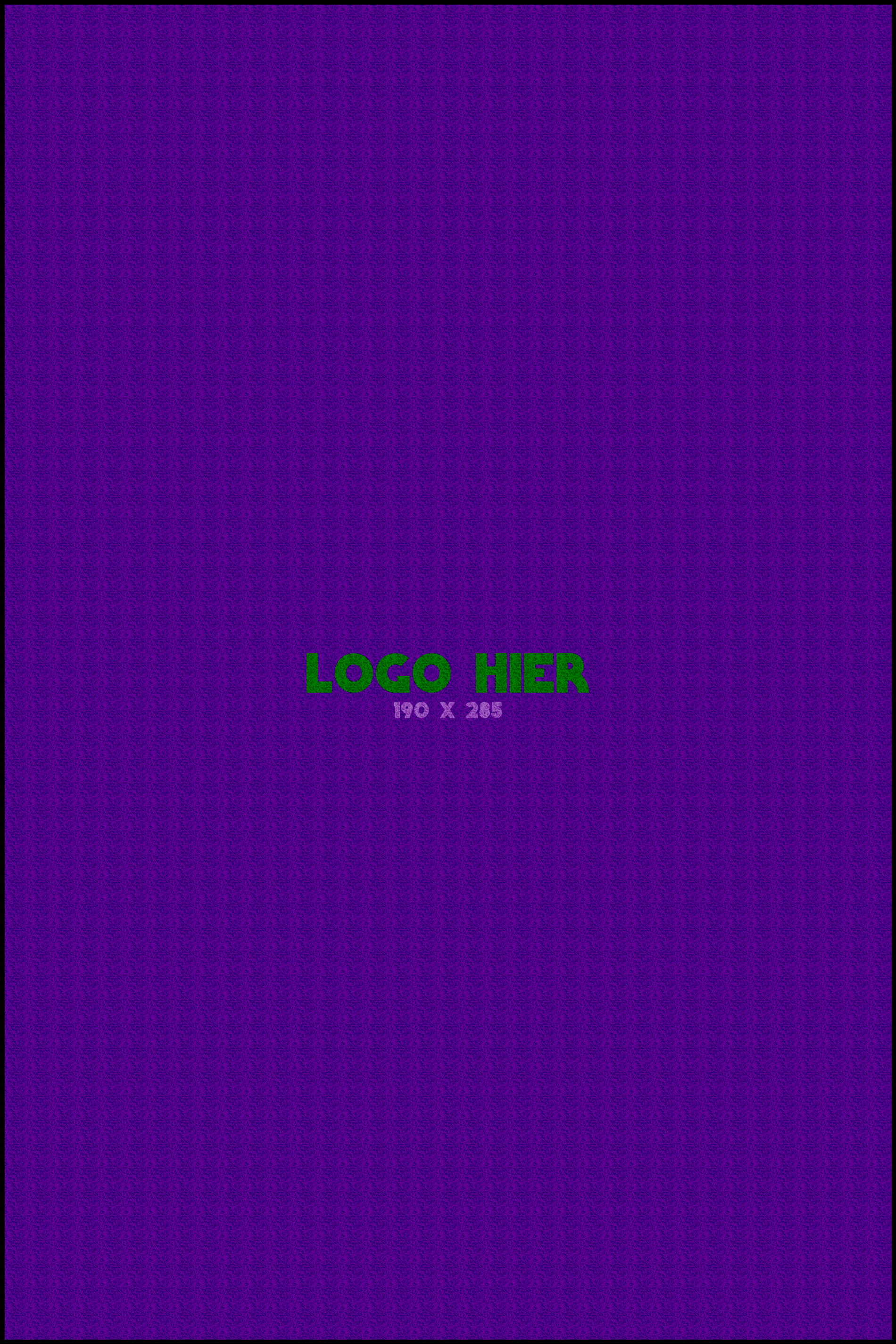 Logomat/deurmat indoor<br>190 x 285 cm met rand