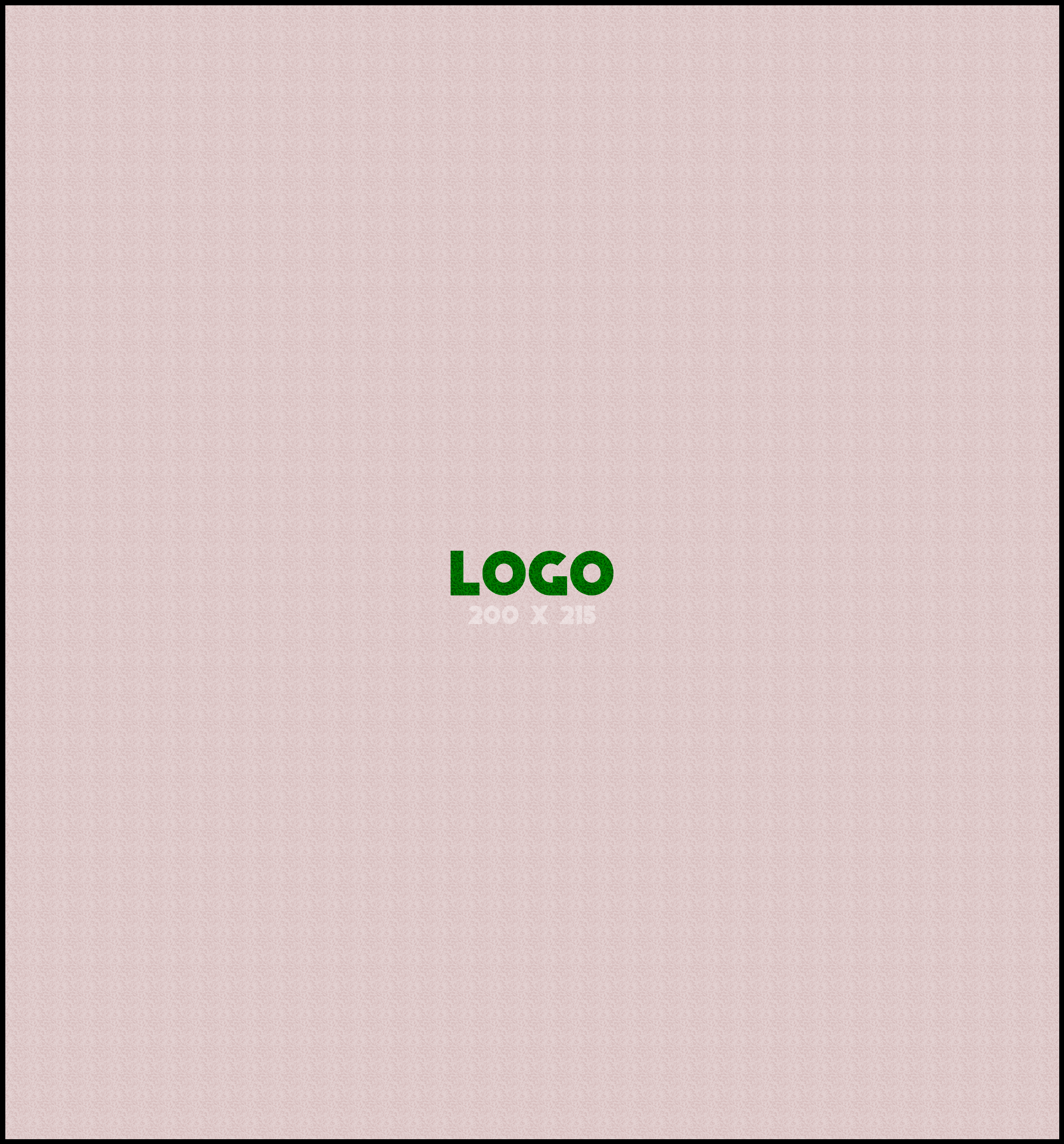 Logomat/deurmat indoor<br>200 x 215 cm met rand
