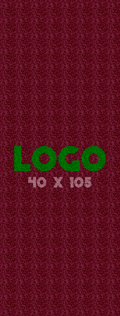 Logomat/deurmat indoor<br>40 x 105 cm zonder rand
