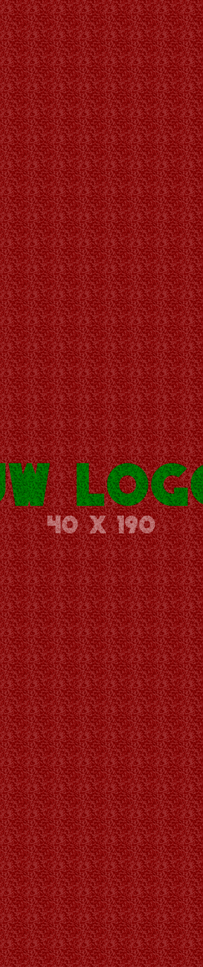 Logomat/deurmat indoor<br>40 x 190 cm zonder rand