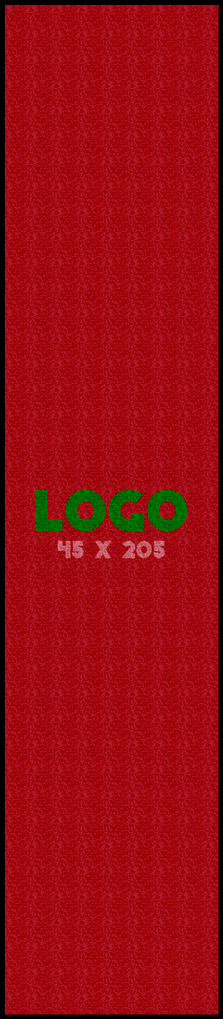 Logomat/deurmat indoor<br>45 x 205 cm met rand