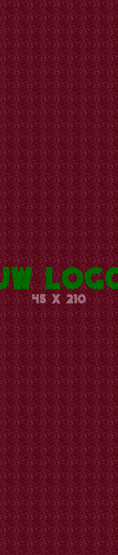 Logomat/deurmat indoor<br>45 x 210 cm zonder rand