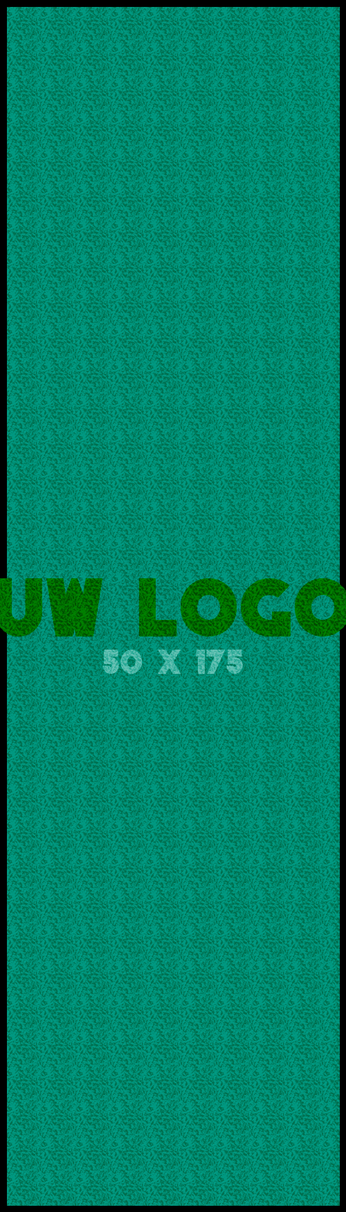 Logomat/deurmat indoor<br>50 x 175 cm met rand