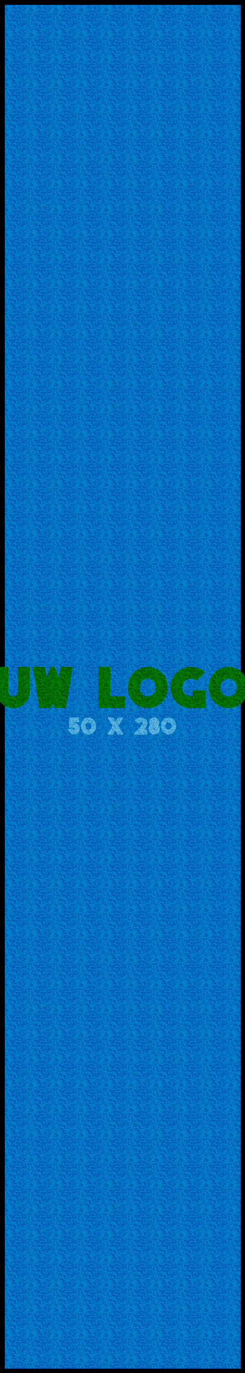 Logomat/deurmat indoor<br>50 x 280 cm met rand