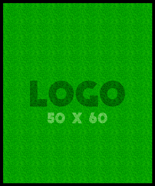 Logomat/deurmat indoor<br>50 x 60 cm met rand