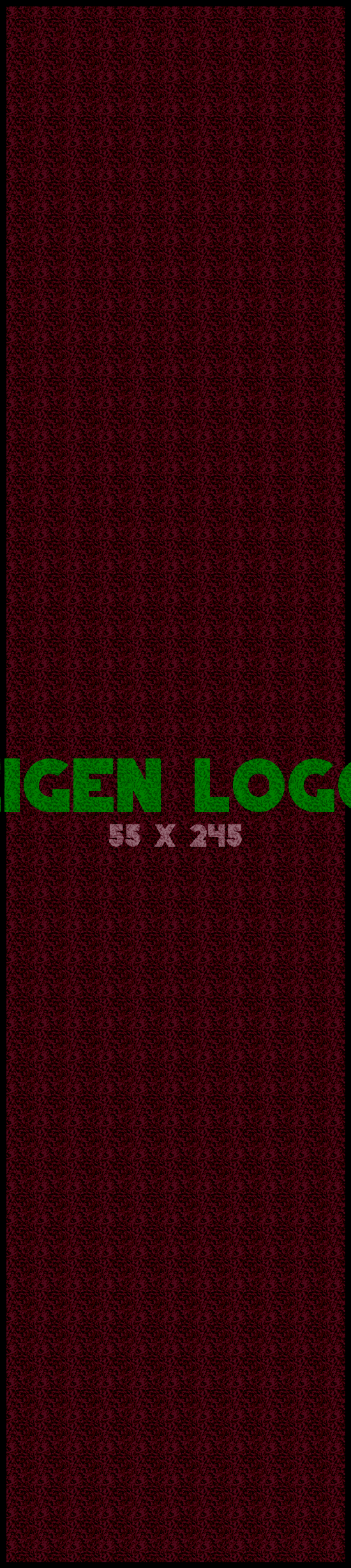 Logomat/deurmat indoor<br>55 x 245 cm met rand