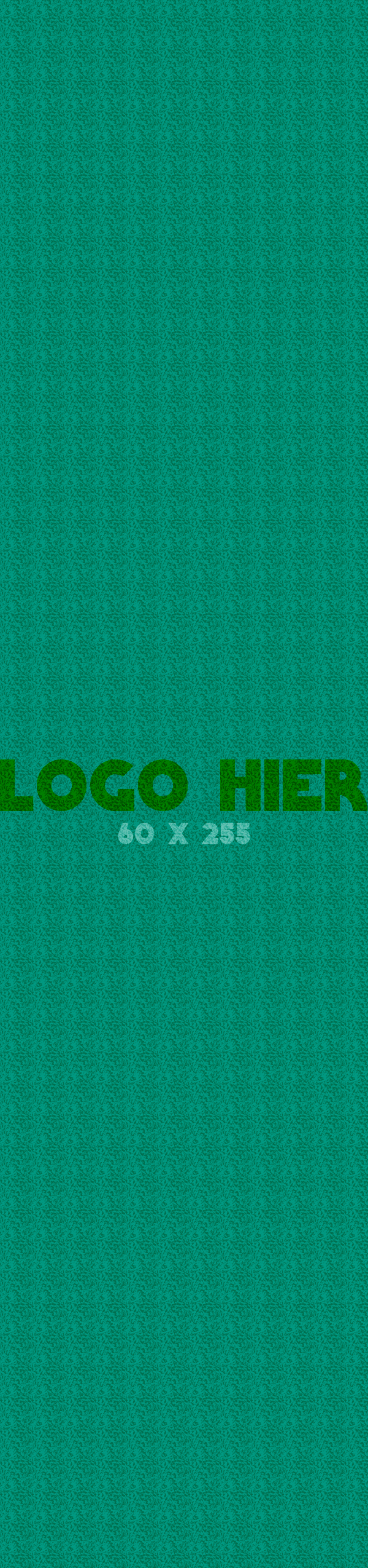 Logomat/deurmat indoor<br>60 x 255 cm zonder rand