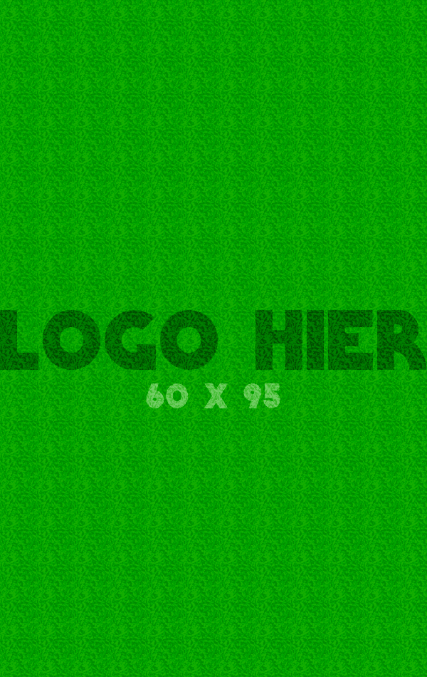 Logomat/deurmat indoor<br>60 x 95 cm zonder rand