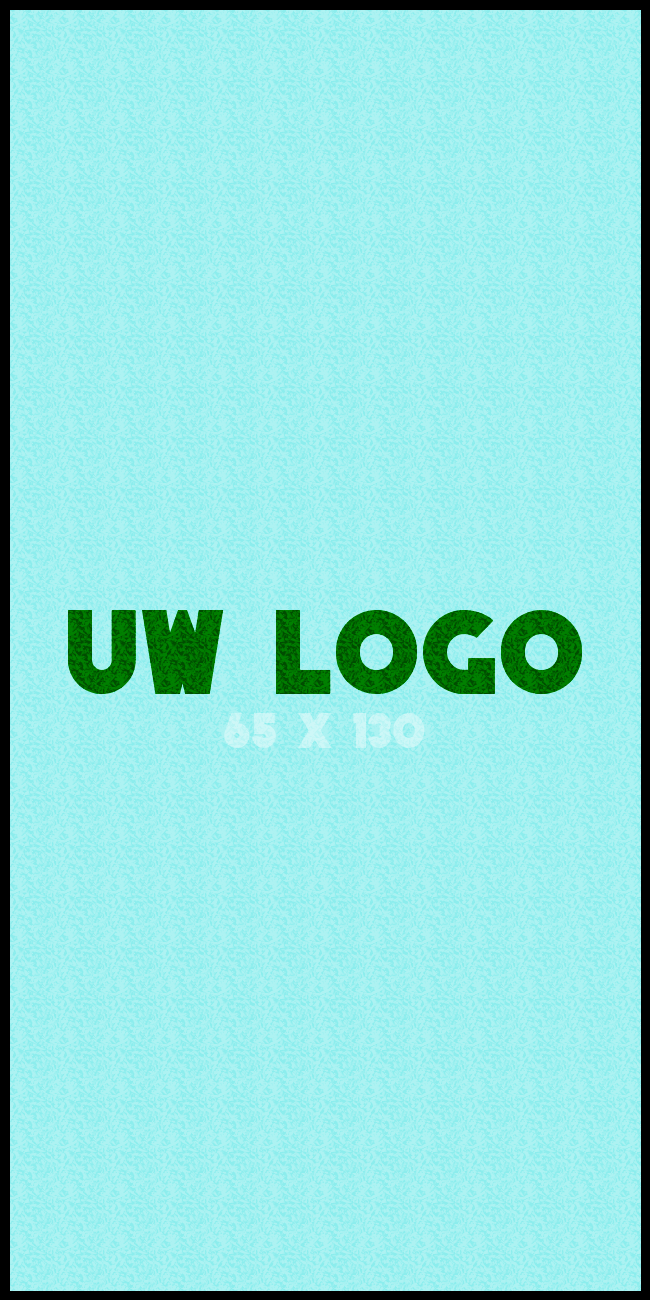 Logomat/deurmat indoor<br>65 x 130 cm met rand
