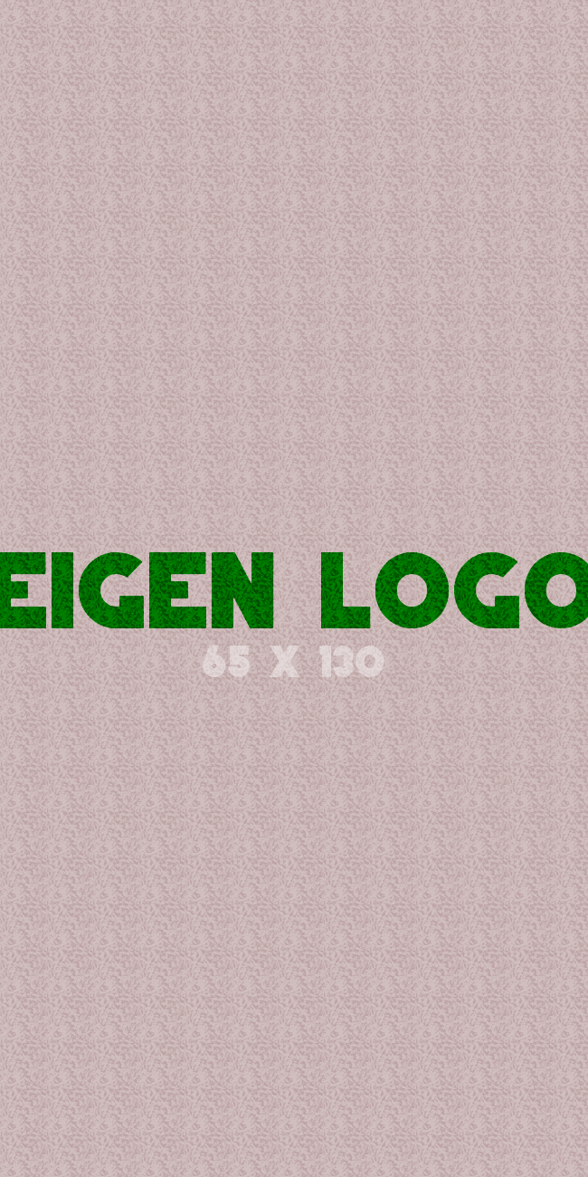 Logomat/deurmat indoor<br>65 x 130 cm zonder rand