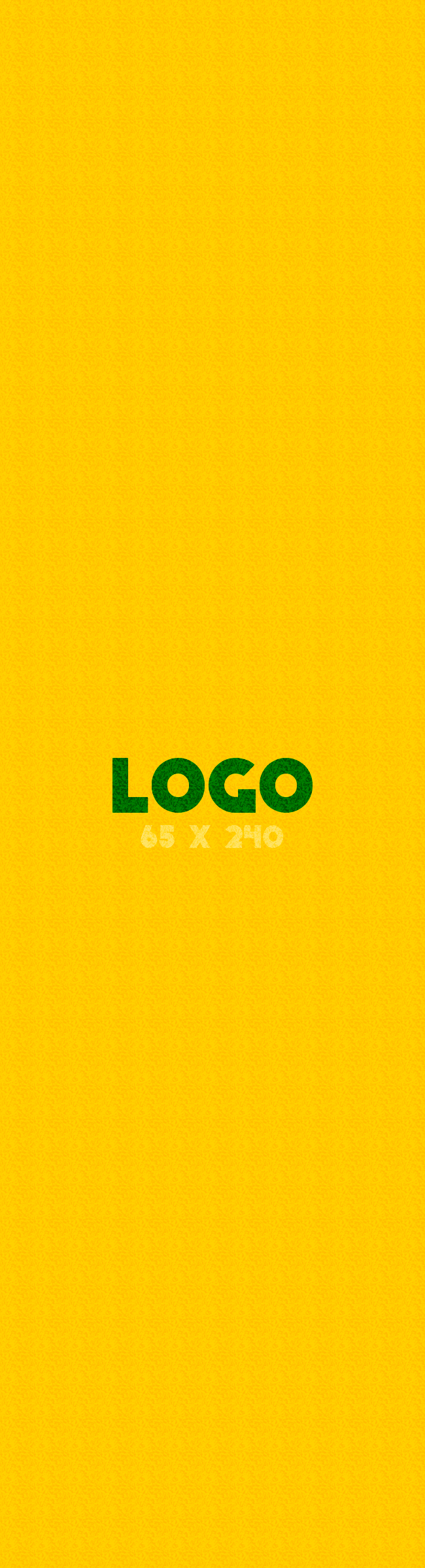 Logomat/deurmat indoor<br>65 x 240 cm zonder rand