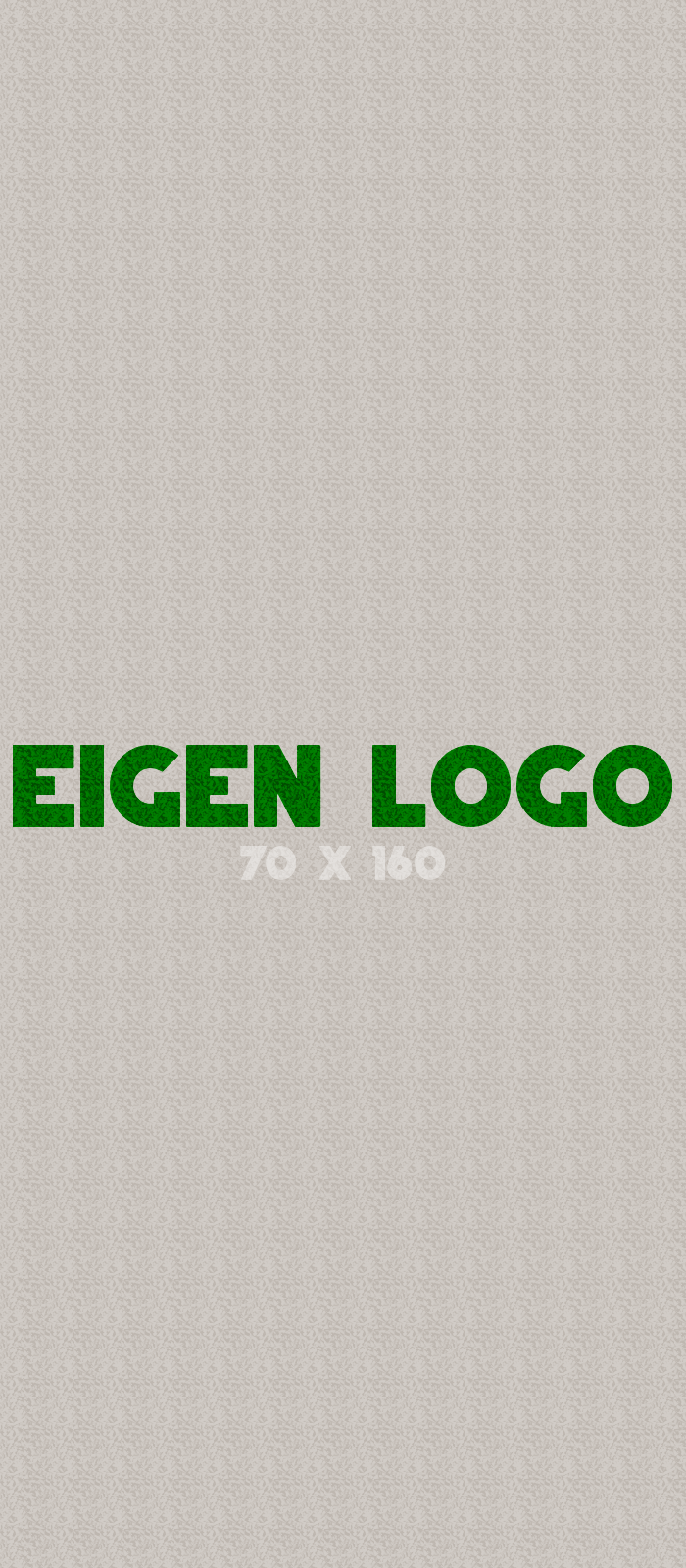 Logomat/deurmat indoor<br>70 x 160 cm zonder rand