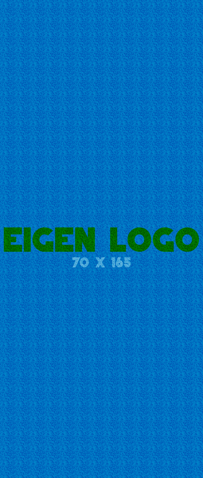 Logomat/deurmat indoor<br>70 x 165 cm zonder rand