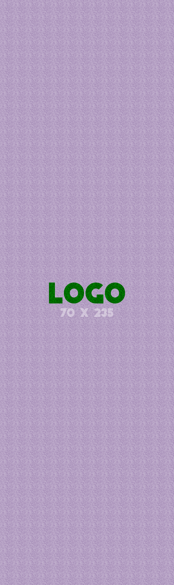 Logomat/deurmat indoor<br>70 x 235 cm zonder rand