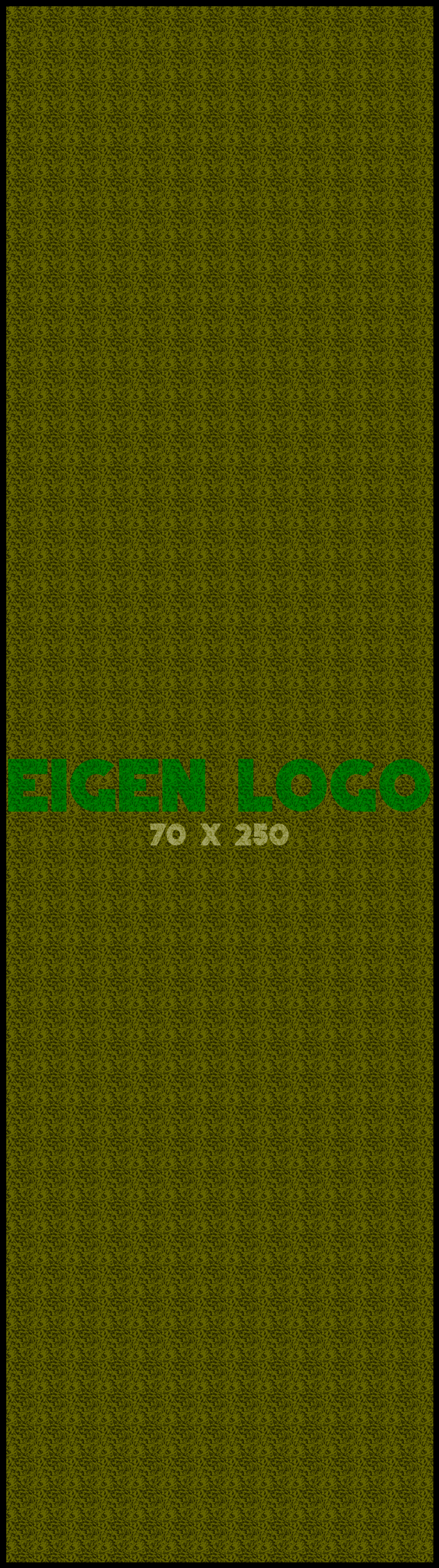 Logomat/deurmat indoor<br>70 x 250 cm met rand