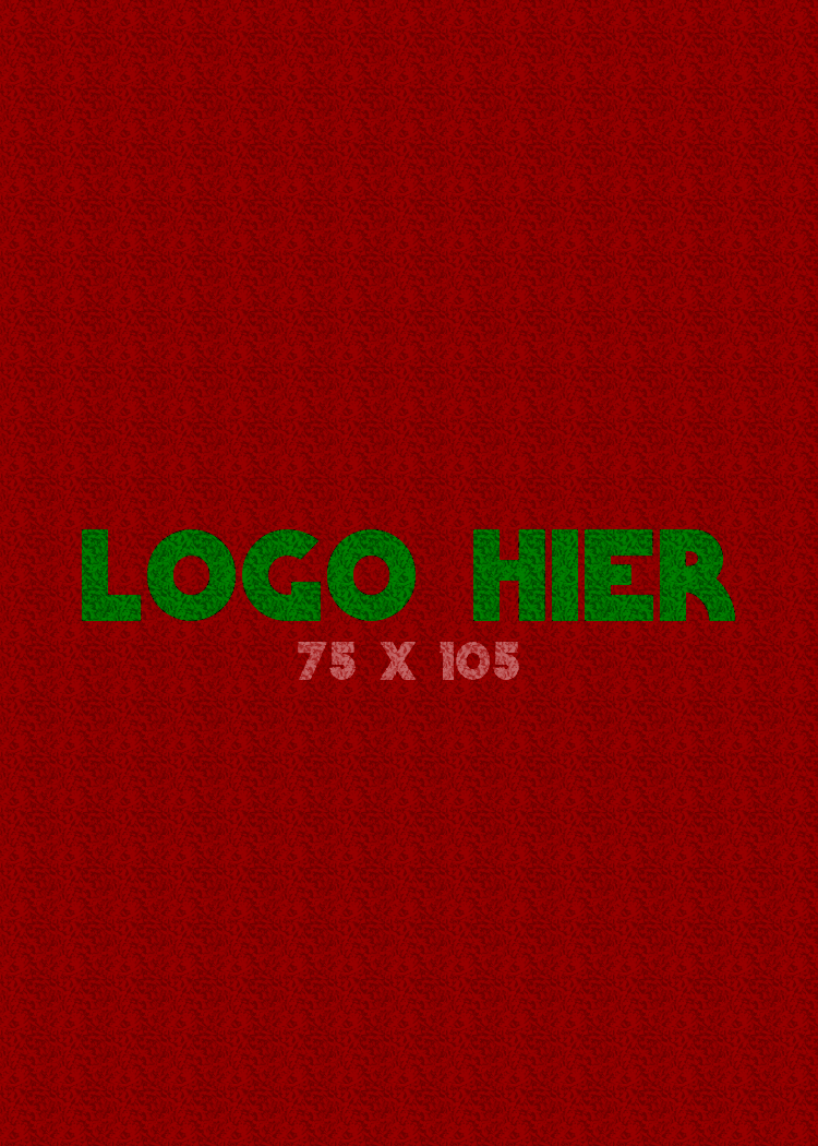 Logomat/deurmat indoor<br>75 x 105 cm zonder rand