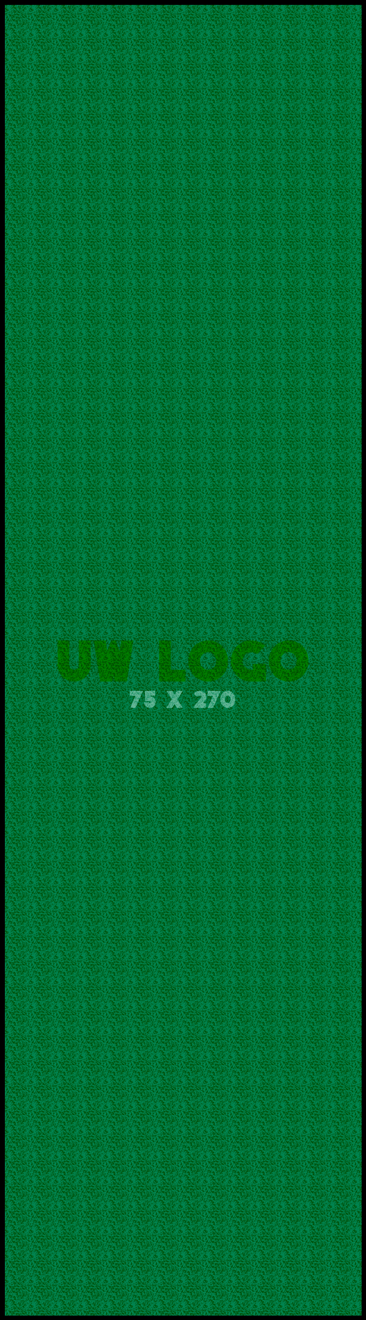 Logomat/deurmat indoor<br>75 x 270 cm met rand