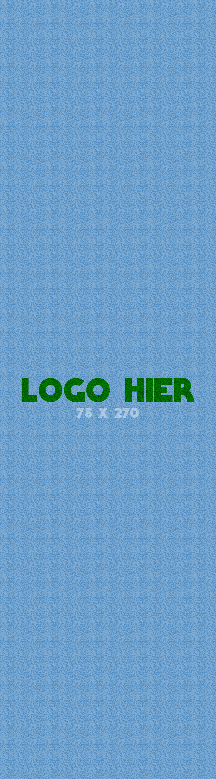 Logomat/deurmat indoor<br>75 x 270 cm zonder rand