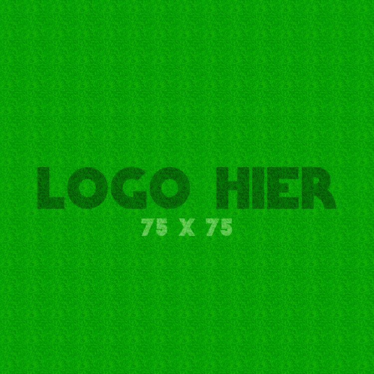 Logomat/deurmat indoor<br>75 x 75 cm zonder rand