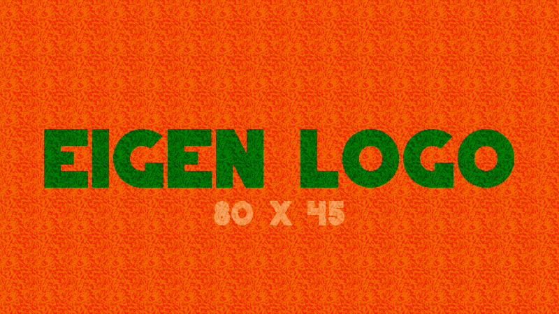 Logomat/deurmat indoor<br>80 x 45 cm zonder rand
