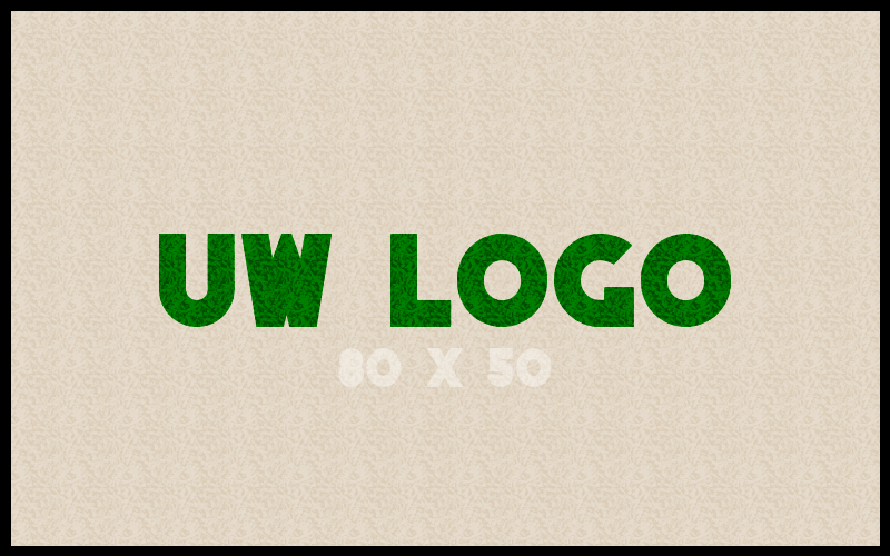 Logomat/deurmat indoor<br>80 x 50 cm met rand