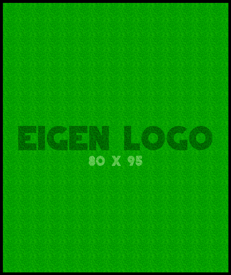 Logomat/deurmat indoor<br>80 x 95 cm met rand