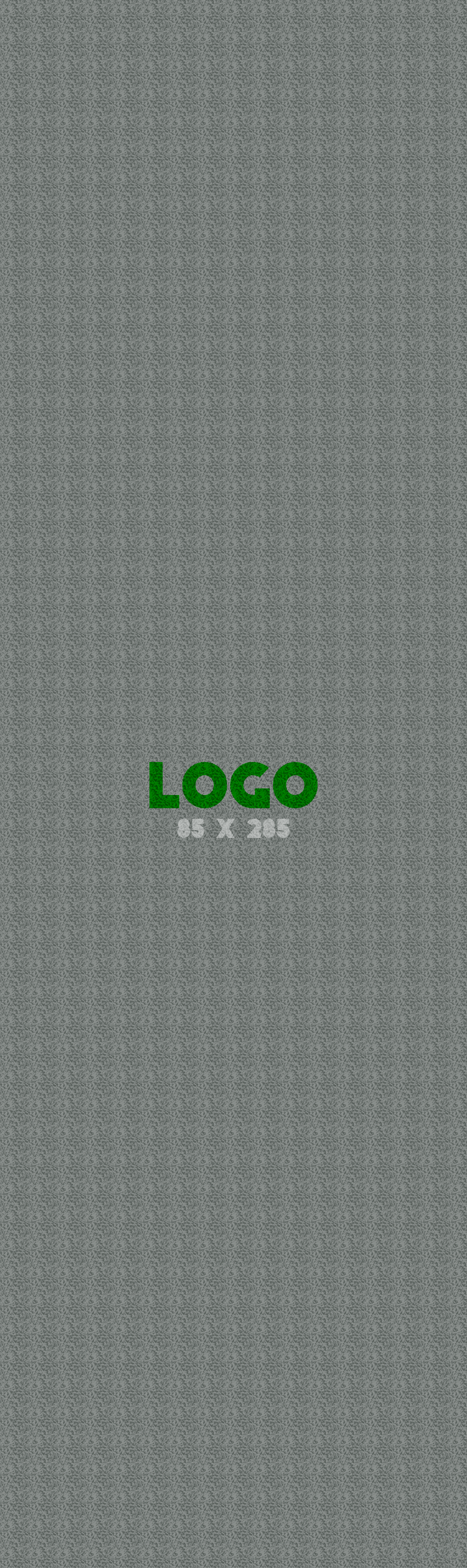 Logomat/deurmat indoor<br>85 x 285 cm zonder rand