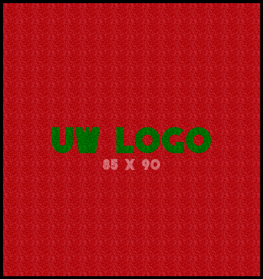 Logomat/deurmat indoor<br>85 x 90 cm met rand