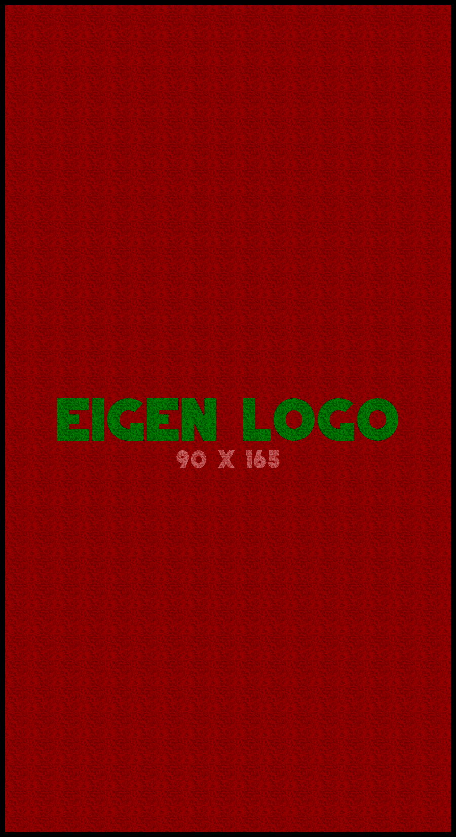 Logomat/deurmat indoor<br>90 x 165 cm met rand