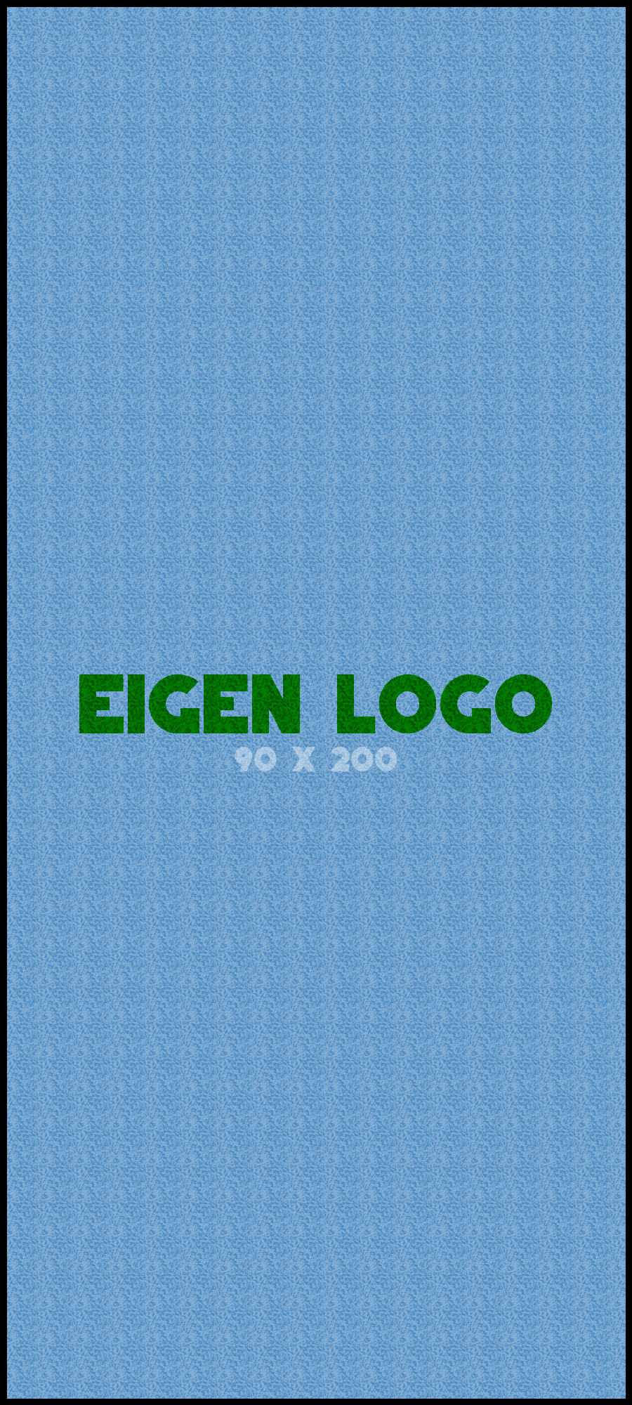 Logomat/deurmat indoor<br>90 x 200 cm met rand