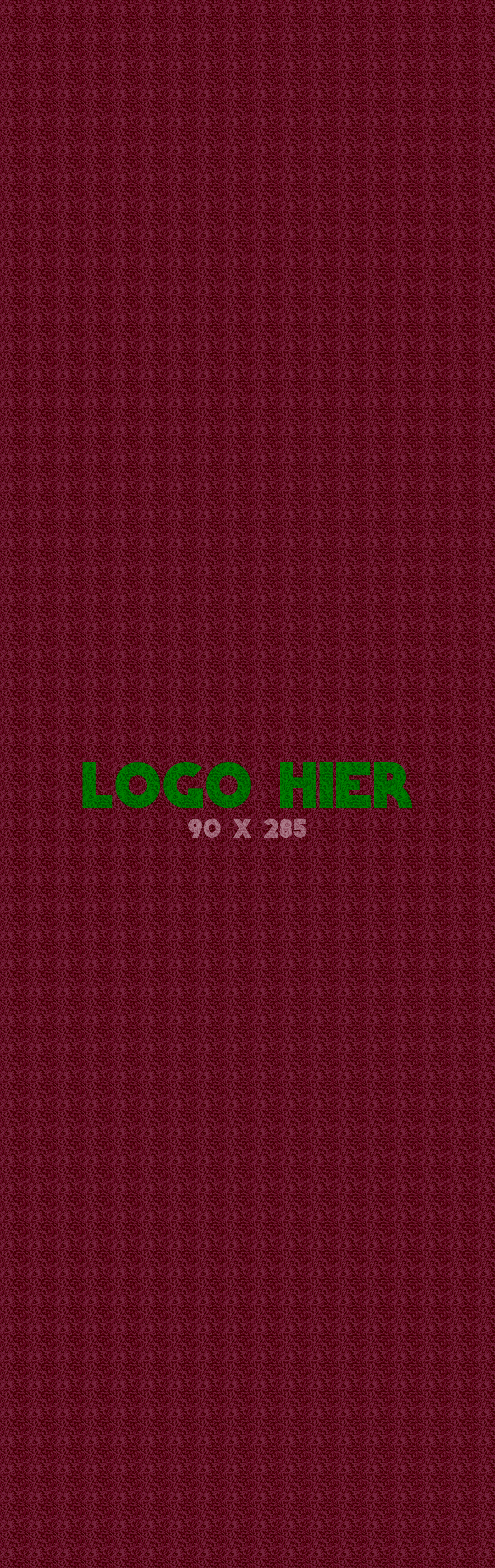 Logomat/deurmat indoor<br>90 x 285 cm zonder rand