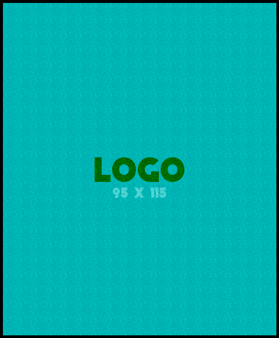 Logomat/deurmat indoor<br>95 x 115 cm met rand