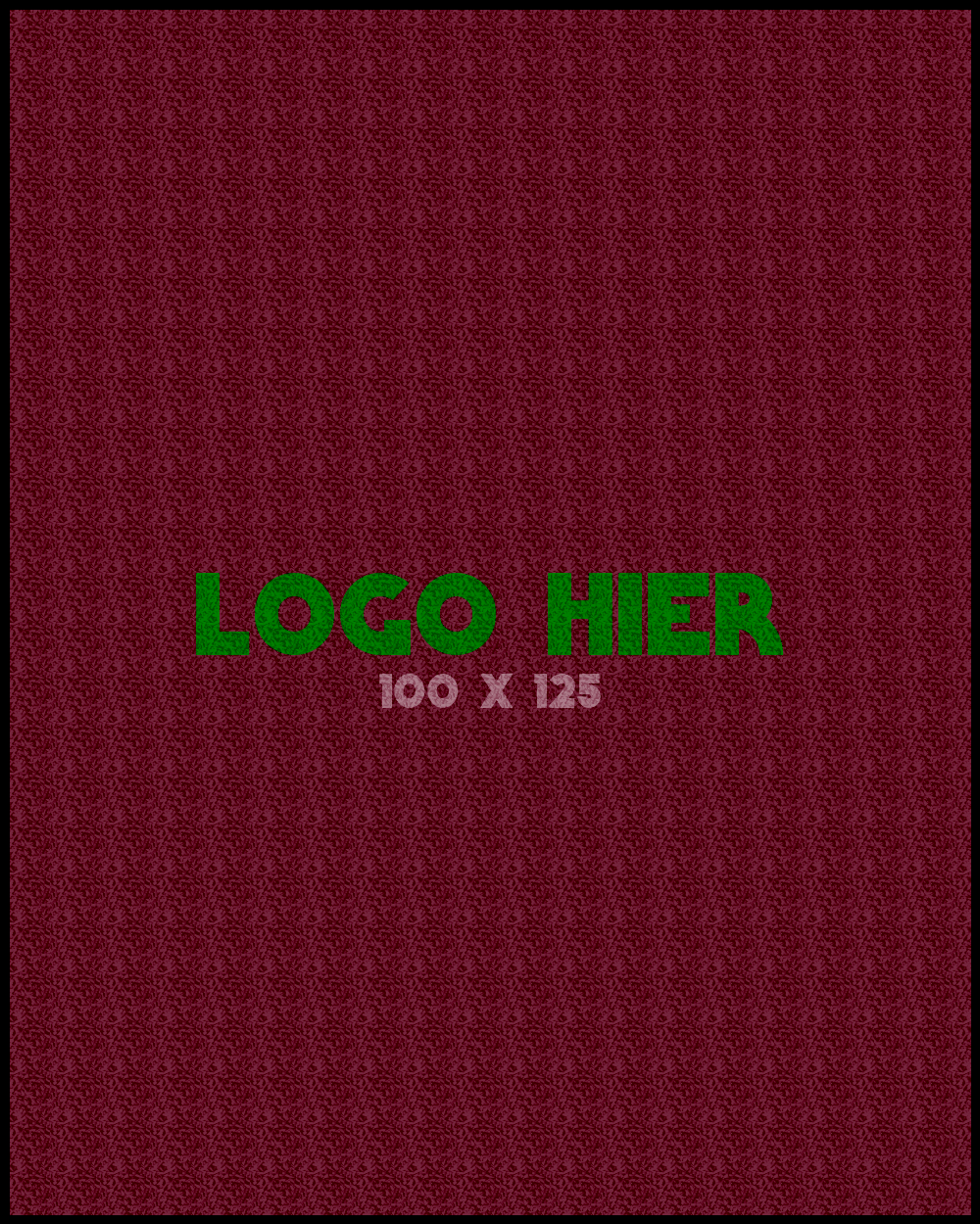 Logomat/deurmat outdoor<br>100 x 125 cm met rand