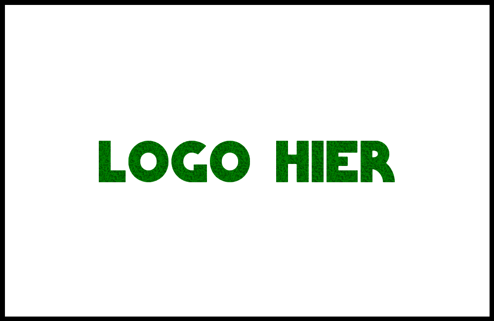 Logomat/deurmat outdoor<br>100 x 65 cm met rand