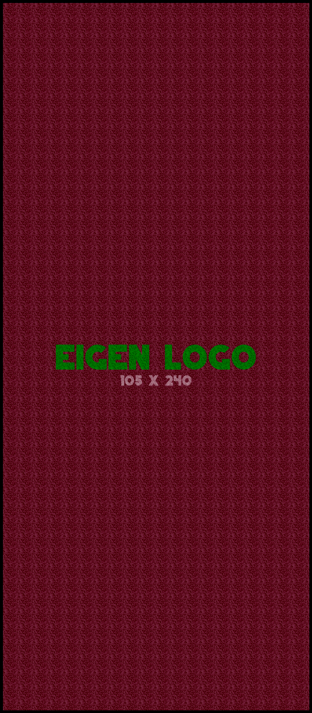 Logomat/deurmat outdoor<br>105 x 240 cm met rand